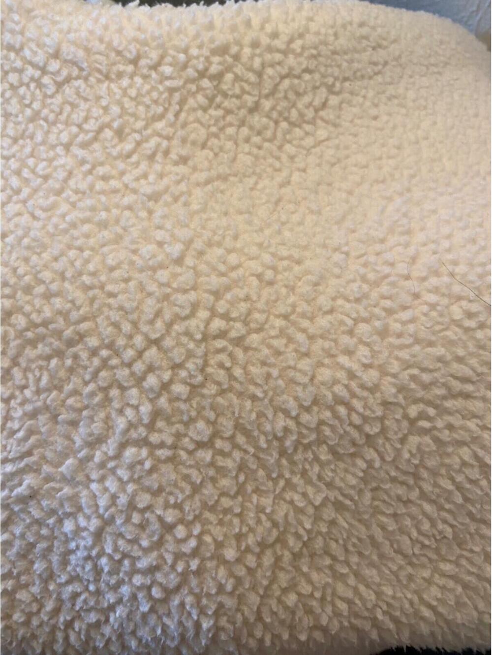 Madewell Cream Sherpa Fleece Hoodie Sweatshirt Women M Oversized J Crew Sweater - Picture 16 of 16